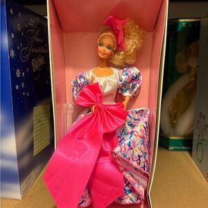 Barbie Style Collector Doll Box with Pastel Accents